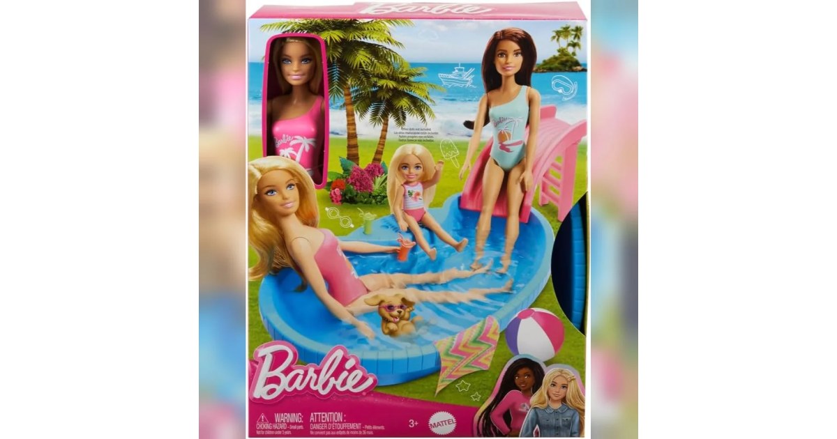Muñeca Barbie con Piscina 3a+