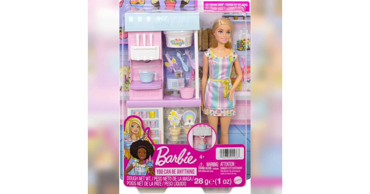 Barbie Set Heladería con Muñeca 4a+
