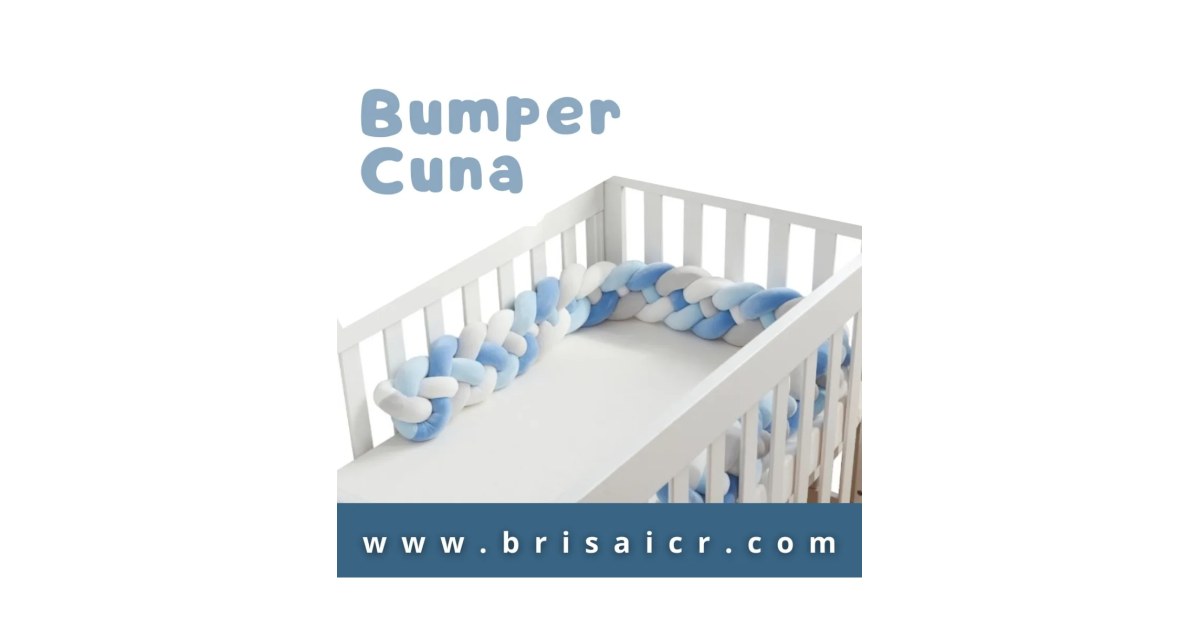 Bumper de cuna trenzado