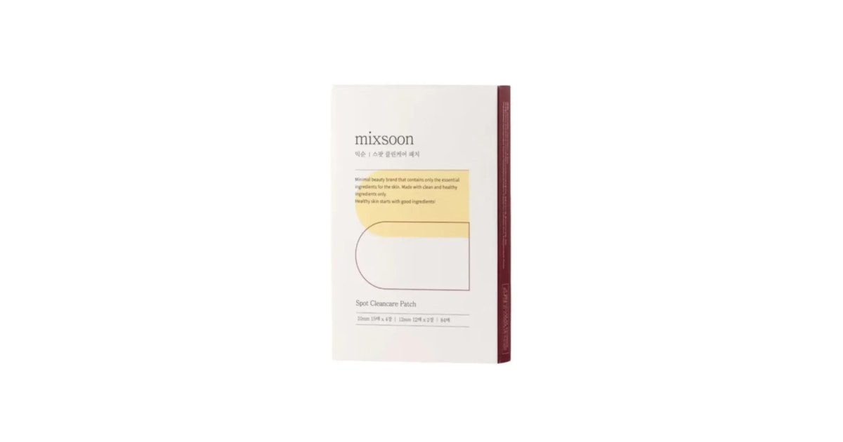 Parches para acné MIXSOON Spot Clean Care – 84 Unidades (2 Tamaños)