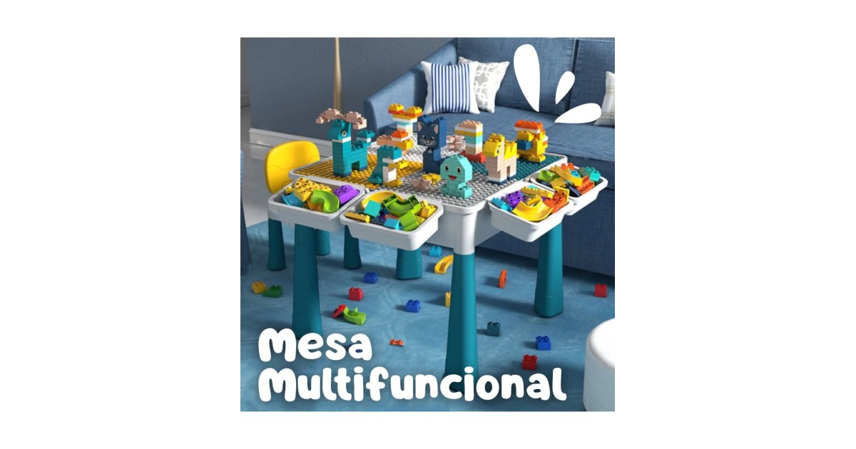 Mesa Multifuncional con legos