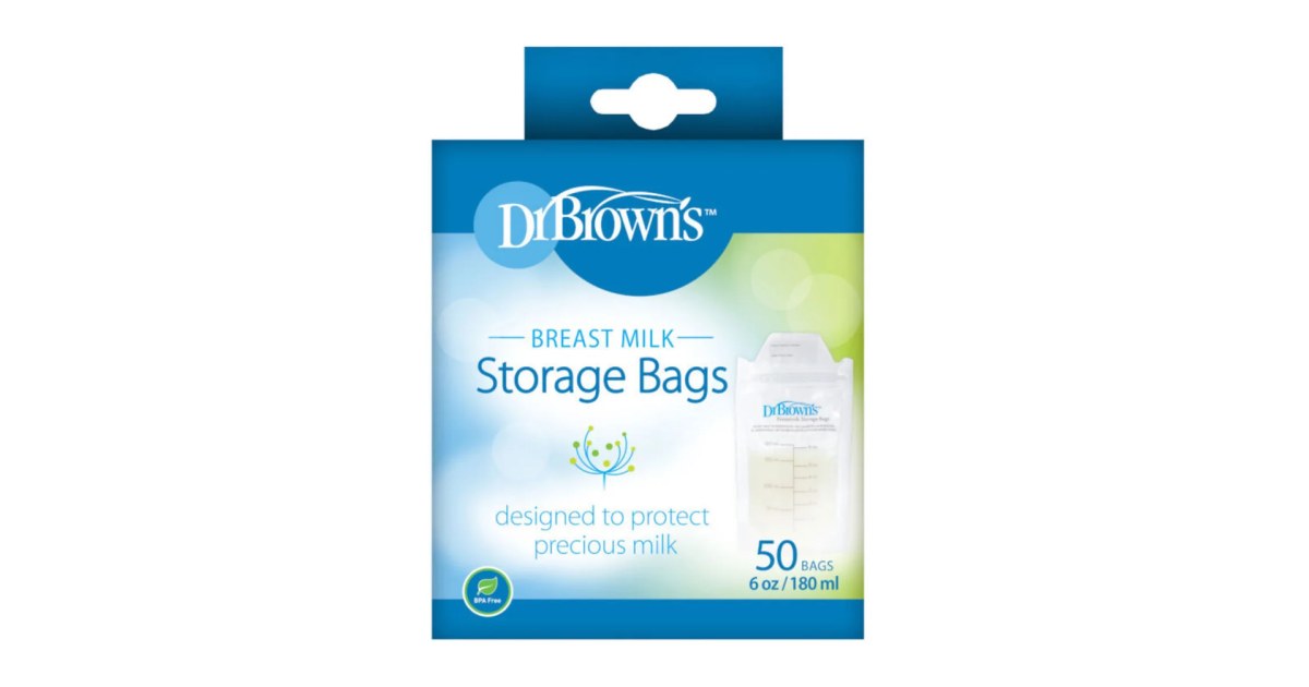 50 Bolsas para almacenar leche materna 180ml