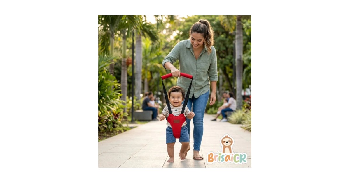 Cargador caminador de bebe rojo