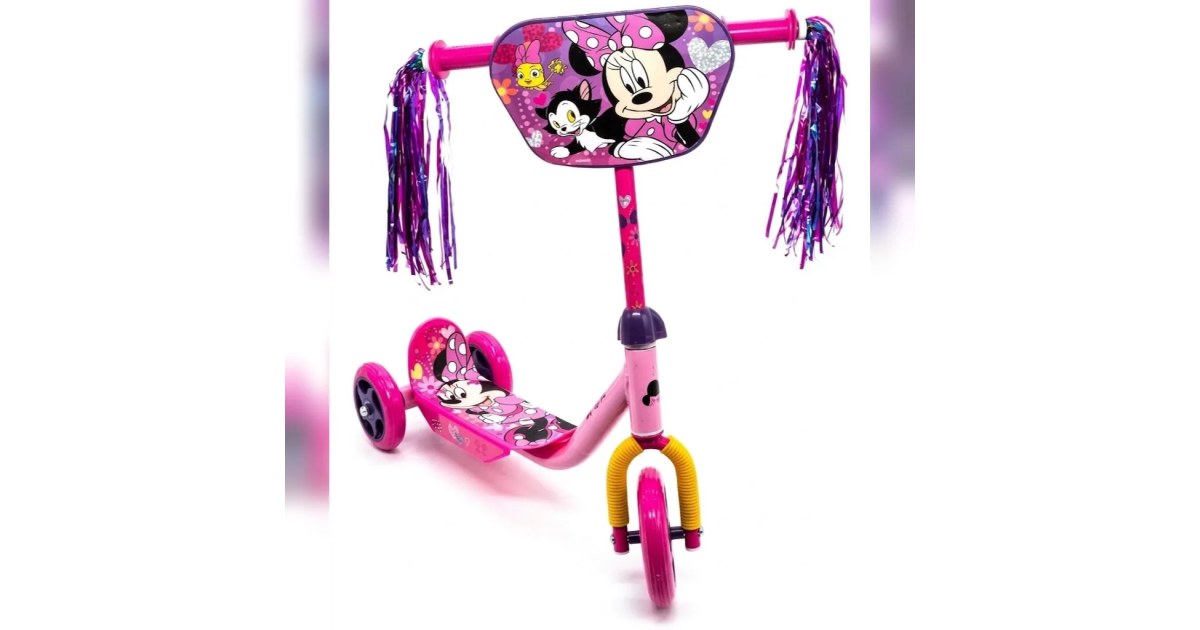 Scooter 3 Ruedas Minnie Mouse Disney con Flecos (3+ años)